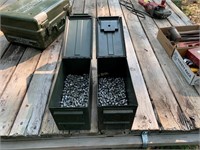 2 Ammo Cans with Lead Bullets