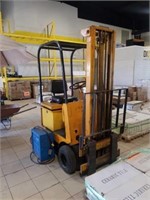 Around a 2000 pound electric forklift with