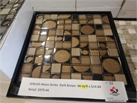66 square feet of moon dark brown mosaic tile