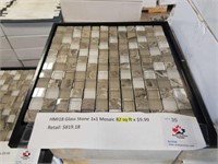 82 Square feet of glass stone mosaic tile