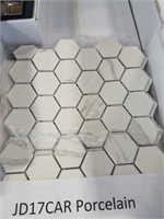 78 square feet of hexagon tile