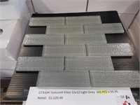 121 pieces of glass textured tile