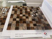 77 square feet of glass stone mosaic sheets