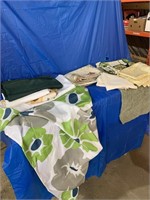Shower curtain, table cloths, and miscellaneous