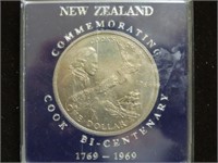1969 NEW ZEALAND ONE DOLLAR UNC
