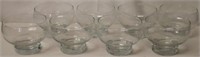 8pc set of glass bowls