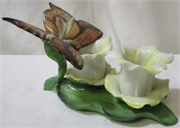Herend Butterfly w/flowers Figurine - as is