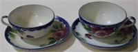 Pair of Occupied Japan Cups & Saucers