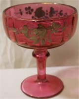 Red Glass Compote