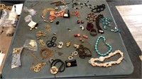 Table full of jewelry