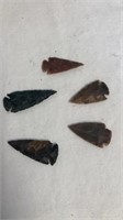 5 arrowheads