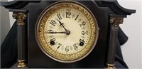 New Haven Steel Mantle Clock w/ Pendulum