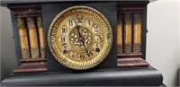 Gilbert Mantle Clock w/ Key & Pendulum