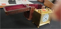Barrois French Carriage Clock & Case