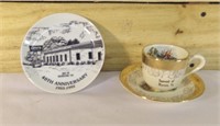 Warsaw, VA, Lot, Teacup set and Levis Store Plate