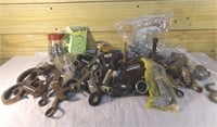 Box Lot of Old Tools and Hardware