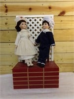 Vintage Doll Set and Stand