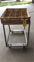 4 wheel cart w/ drink tray, 2 Bacardi mats,
