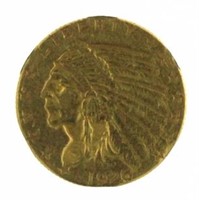 1926 Indian Head $2.50 Gold Quarter Eagle