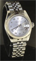 Oyster Lady Datejust 26 Rhodium Rolex Watch