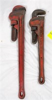 18 & 24inch Ridgid Pipe wrenches