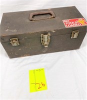 old Kennedy tool box & contents