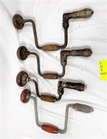 4- antiqe drill braces