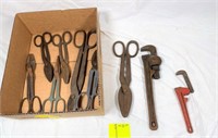 tools- shears & pipe wrenches