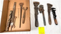 antique wrenches & tools