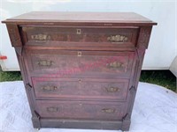 1800s Victorian 4-dr chest (36in tall)