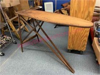 Old wooden ironing board