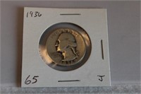 1936 "P" Washington Quarter