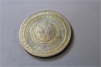 1 oz United Nations 25th Anniversary Silver Round