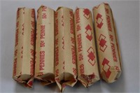 5 Rolls Wheat Pennies