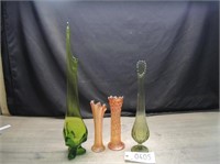4 - Glass Vases
