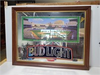 Large Bud Light beer Yankee Stadium bar mirror