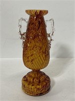 Vintage Czech art glass vase