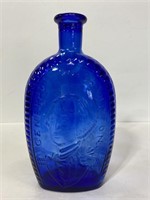 Vintage cobalt American glass bottle