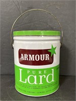 Vintage Armour lard tin pail
