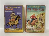 Lot of 2 real books about Indians & the Wild West