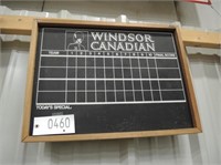 Windsor Canadian Whiskey Bowling Scoreboard