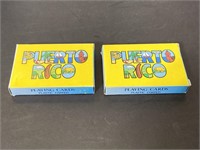 Lot of 2 Puerto Rico souvenir playing card decks