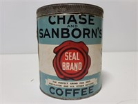 Vintagr Chase & Sanborns coffee tin