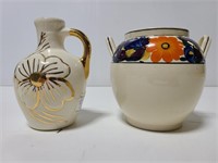 Two painted vases
