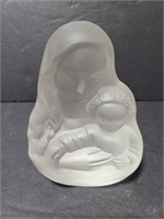 Frosted glass Mary glass paperweight