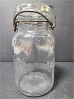 Glass double safety jar