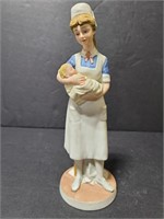 Vintage porcelain nurse Lefton figurine