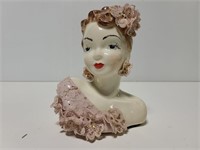 Vintage lady porcelain bust