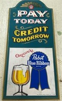 11 1/2" x 24" Wood Pabst Sign
