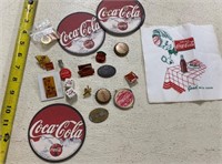 Coca-Cola Pins, Charms & Dice